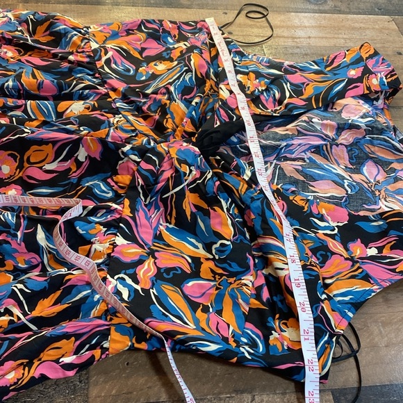 French Connection Women's Floral Sleeveless Twist Front Long Dress Size XXL - Picture 10 of 11